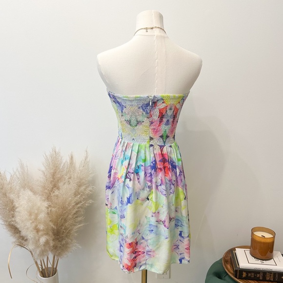 Parker Strapless Dress In Arcadia - Picture 3 of 6